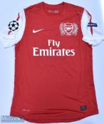 Arsenal 2011/12 Djourou No 20 match issue home football shirt Champions League badges to sleeve,