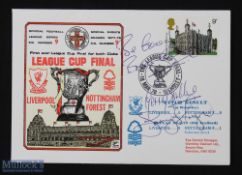 1977/78 Football League Cup final 18 March 1978 postal cover issued by Wembley Stadium Ltd, signed