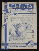 Pre-war 1938/39 Chelsea v Wolverhampton Wanderers Div. 1 26 November 1938; good. (1)