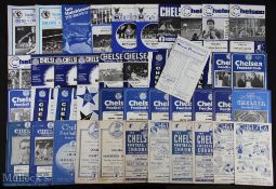 Selection of Chelsea programmes to include 1945/46 West Ham Utd, 1946/47 Stoke City, Sunderland,