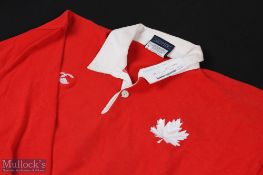 1983 Match worn Canada Rugby Jersey: The scarlet CCC 44