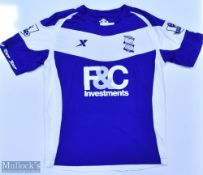 Birmingham City 2010/11 Fahey No 18 match issue home football shirt Premier League badges to