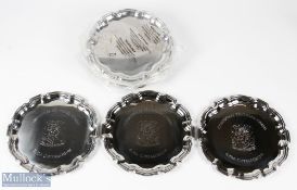 Original Wales FA Football Association Presentation Engraved Salvers, 19 plated salvers size #25cm