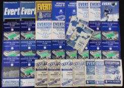 Selection of Everton home match programmes 1946/47 Derby County, Bolton Wanderers, 1947/48 Sheffield