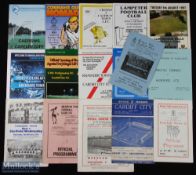 Selection of Welsh Clubs opening of Floodlights football programmes (16) to incl 59/60 Wrexham v