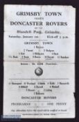 War time 1943/44 Grimsby Town v Doncaster Rovers War League North Cup qualifying 1st January 1944;