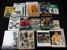 Collection of Wolverhampton Wanderers memorabilia to include home match programmes 1969-1977 (86) to