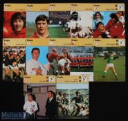 Sportscaster Rugby Cards (12): Nice clean collection of these sought-after large format cards from