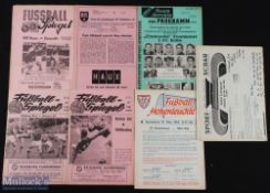 Selection of programmes 1956/57 VfB Neumunster v Concordia Hbg, 1956/57 FC Saarbruchen v Tus