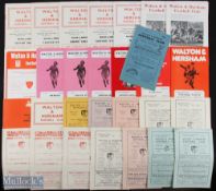 Collection of Walton & Horsham FC home programmes 1948/49 Champions v The Rest, 1949/50 Corinthian