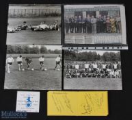 1966 England football team in World Cup training at Lilleshall, Shropshire; framed, glazed 10