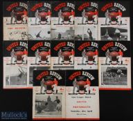 Selection of Manchester Utd home programmes 1947/48 Middlesbrough, 1949/50 Wolves, 1950/51 Leeds Utd