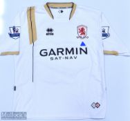 Middlesbrough 2007/08 Aliadiere No 11 match issue away football shirt Premier League badges to