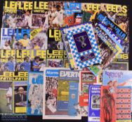 Collection of Leeds Utd programmes in the ownership of the Madeley family for which Paul played in