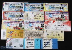 1981-2011 France Home Rugby Tickets v Scotland, Ireland & Italy (15): v Scotland 81, 83, 93, 97 (4
