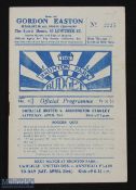 1948/49 Carlisle Utd v Accrington Stanley Div. 3 (N) programme 23 April 1949, fair. (1)