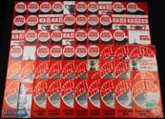Collection of Manchester Utd programmes 1969/70 homes (1-20 + 22 + 27), aways (21) plus Welsh