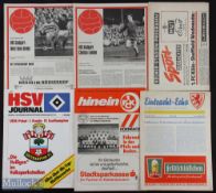 Selection of programmes 1965/66 VfB Stuttgart v West Ham Utd, 1963/64 Koln v Sheffield Wednesday (
