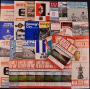 Collection of 1968/69 Manchester Utd programmes homes (1-18, 20-31) including European Cup homes;