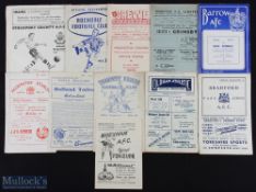 Collection of Grimsby Town 1954/55 Div. 3 (N) away match programmes Barrow, Bradford PA, Wrexham,