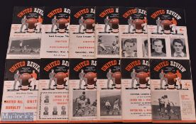 Collection of Manchester Utd home programmes 1953/54 Sunderland, 1954/55 Charlton Athletic, Arsenal,