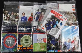 Collection of FA Community Shield match programmes issued to the VIP Guests with sundry items to