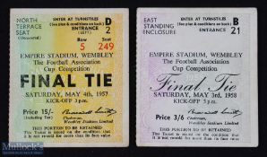 Tickets: 1957 & 1958 FAC final match tickets; good. (2)