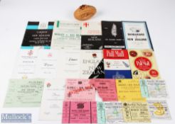 1963-1989 NZ in the UK Rugby Collection (22): Super selection. Progs: 1963-4 v England (with