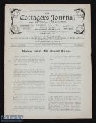 Pre-war 1919/1920 Fulham v Grimsby Town Div. 2 match programme Xmas Day 1919, 4 pager, ex. b.v.,