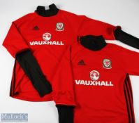 Wales FA National Football Team Adidas Training Tops, sizes small and medium. Please note: Former