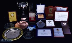 Wales FA Women's Football Trophy, plaques Awards, with noted items of UEFA Wales v Scotland 15/09/
