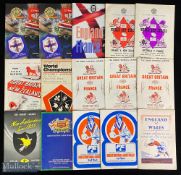 1947-1996 Rugby League International Match Programmes etc (14): England v Wales at Wigan, 1947 and