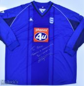 Birmingham City 2002/03 (Signed) Clemence No 32 match issue home football shirt autographed and