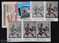 Collection of Germany international programmes 1956 v USSR (7 from Moscow Spartak), 1959 v Poland, v