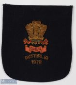 Rare 1978 Wales Rugby Australia Tour Official Blazer Badge: Again only for squad and management, the