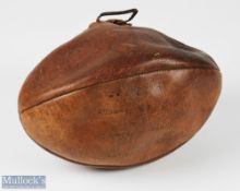 1924 All Black 'Invincibles' Signed Rugby Ball: What an object! An historic survivor almost
