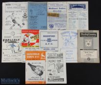 1955/56 Grimsby Town championship season away match programmes Halifax Town, Mansfield Town, Derby