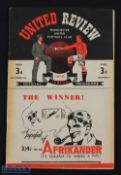 1947/48 Manchester Utd v Grimsby Town Div. 1 match programme 11 October 1947; slight crease. (1)