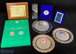 Wales FA Under 21s Football Trophies Cups, Plaques to include Bulgaria v Wales 25/03/2016 salver -