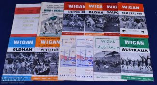 Wigan R League mostly in the 50s Programmes etc (12): Central Park 1935 Golden Jubilee Brochure; two