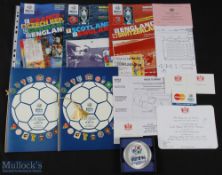 Euro 96 England: Official UEFA banquet at Guild Hall, London 7 June 1996 complete menu with