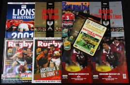 British & I Lions to Australia Rugby Programmes (7): v W Australia, NSW Cockatoos, Queensland