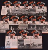 Collection of Manchester Utd home programmes 1956/57 Manchester City, Charlton Athletic, Everton,