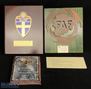 Wales FA International Football Plaques, to include Northern Ireland v Wales Super Cup NI 22 July