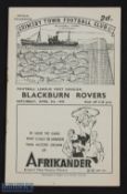 1946/47 Grimsby Town v Blackburn Rovers Div. 1 match programme 5 April 1947; Good. (1)