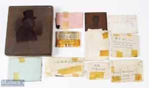 c1950 Welsh Football Teams - Cups Copper Engraved Printing Plates. A selection of portraits of