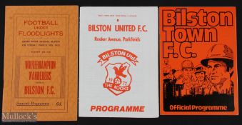 Bilston FC v Wolverhampton Wanderers match programmes to include 1952/53 under floodlights 10