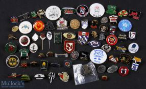 English etc Rugby Badges (71): To inc, rather sadly & ironically, Wasps & Worcester examples, a