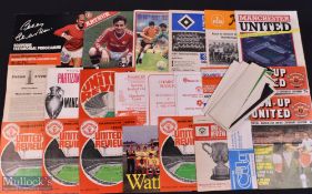 Collection of Manchester Utd programmes to include 1970/71 Manchester City (Foulkes testimonial),