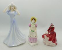 Royal Doulton Boxed Figures Olivia Hn3717, Emma Hn2834(seconds) & Emma Hn3208(3)